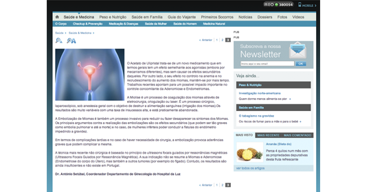 Entrevista Sapo Saúde ao Dr. Setubal